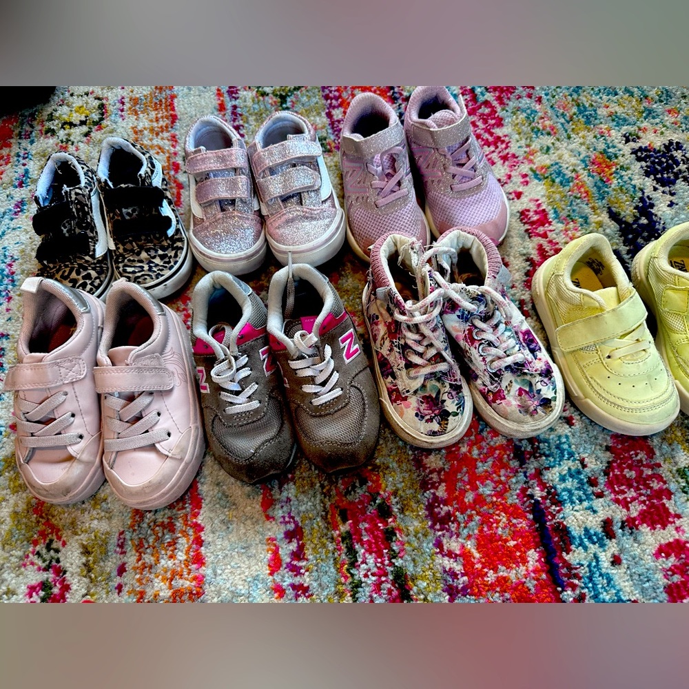 Toddler Shoes sizes 7.5 and 7 various Brands Newbalance Vans Zara HM